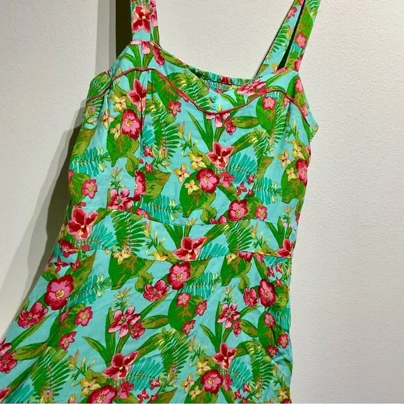 Matilda Jane Pretty Floral Dress Size M. Scrunchedd Back With Inner Lining - Picture 8 of 10